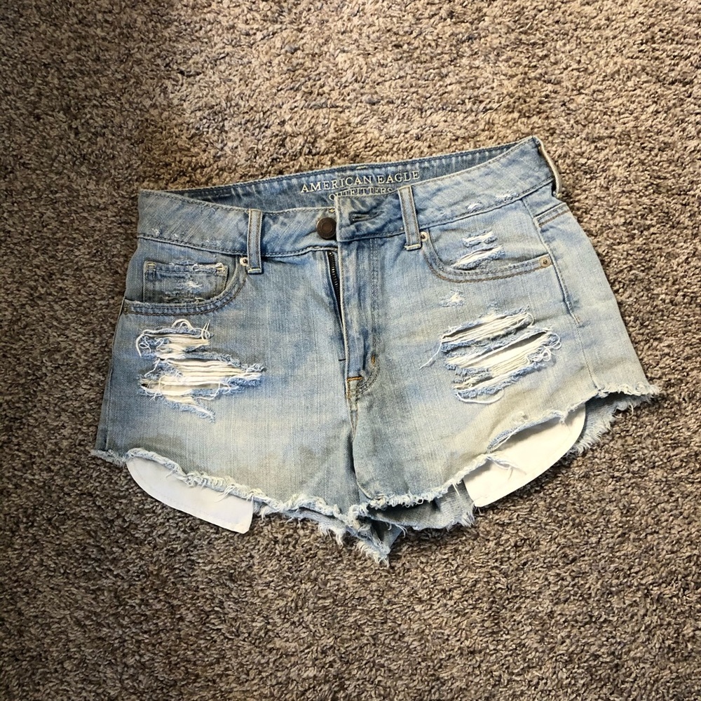 American Eagle high waisted jeans shorts